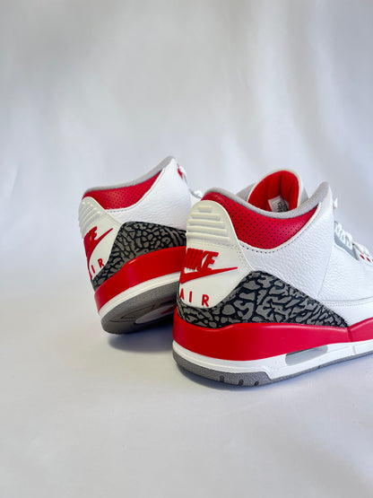 JORDAN 3 FIRE RED(SIZE 42)