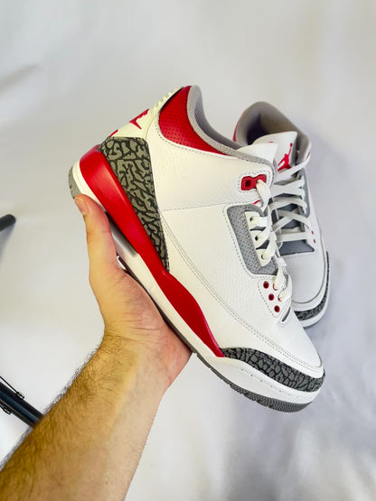 JORDAN 3 FIRE RED(SIZE 42)